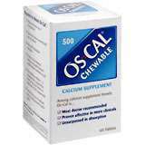 Os-Cal 500 Calcium Supplement, High Potency, Tablets  - 60ea