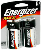 Energizer Alkaline Batteries D 2-Pack - 2 EA