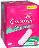 Carefree Pantiliners, Original, Lightly Scented  - 60ea