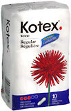Kotex Maxi Pads Regular  -  10 EA