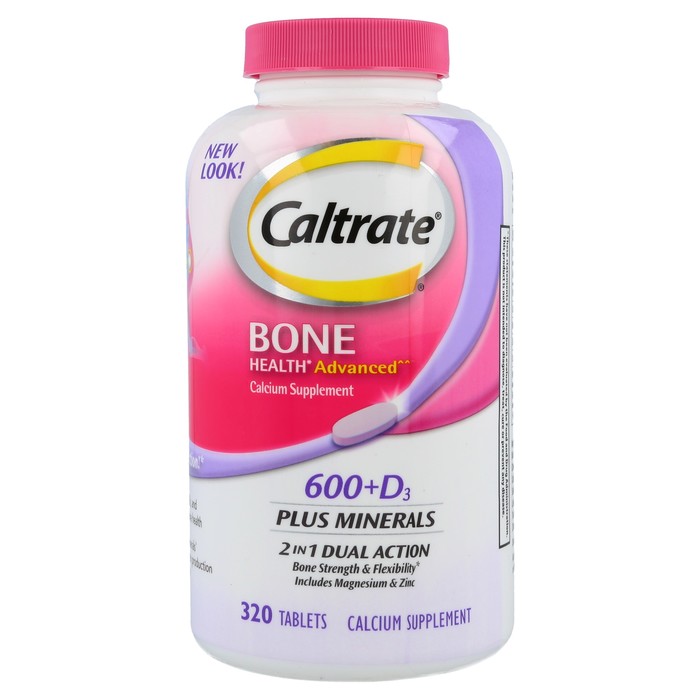 Caltrate 600d3 Plus Minerals Calcium Supplement Bone Health Advanced Calcium 600mg Vitamin D3 800 Iu 320 Tablets