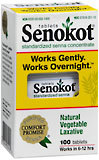 Senokot Natural Vegetable Laxative, Tablets  - 100ea