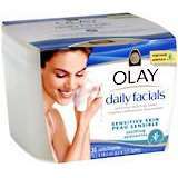 Olay Daily Facials Cleansing Cloths Sensitive Skin - 30 Each.