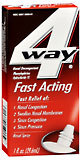 4 Way Fast Acting Nasal Spray  - 1oz