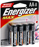 Energizer Alkaline Batteries AA 8-Pack - 8 EA