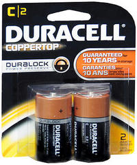 Duracell PowerCheck C Alkaline Batteries 2-Pack - 2 EA