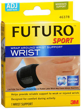 FUTURO Sport Wrap Around Wrist Support Adjust to Fit Black - 1 EA -  Medshopexpress