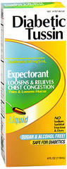 Diabetic Tussin Expectorant Liquid - 4 OZ