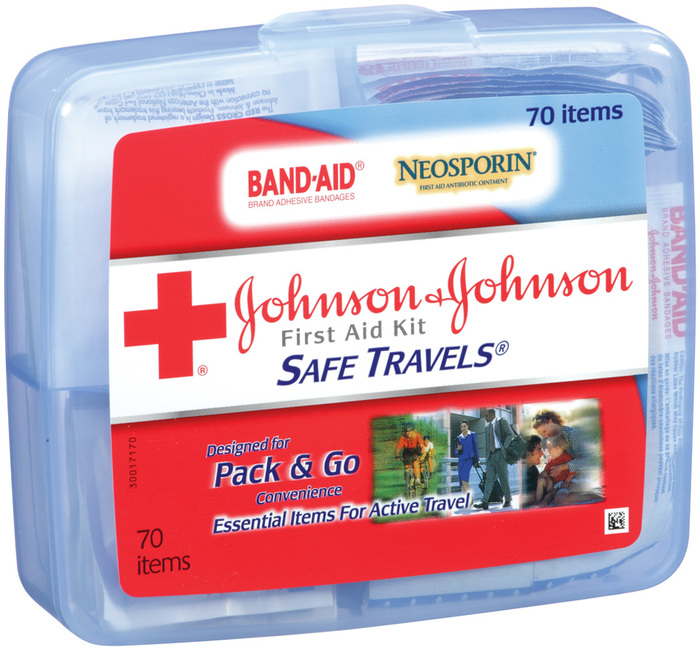 Johnson & Johnson Red Cross Brand Safe Travels First Aid Kit