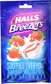 sore throat drops halls