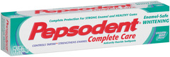 Pepsodent Complete Care Toothpaste Enamel-Safe Whitening Smooth Mint Flavor - 6 OZ