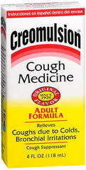 Creomulsion Cough Medicine Adult Formula Original Flavor - 4 OZ