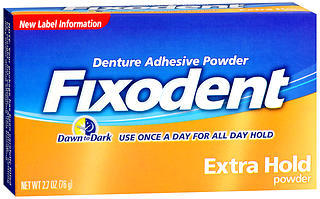 Fixodent Denture Adhesive Powder Extra Hold - 2.7 OZ