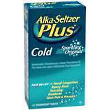 Alka-Seltzer Plus Cold Medicine Effervescent Tablets Original - 48 TB