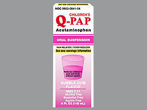 Q-PAP CHL SUSP B/GUM BXQ/P 4Z@
