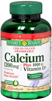 Natures Bounty Calcium 1200 Mg Plus Vitamin D3 1000 Iu Softgels 100 Cap