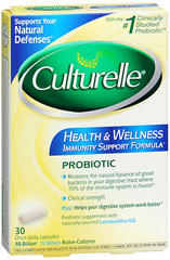 Culturelle Health & Wellness Probiotic Capsules - 30 CAP
