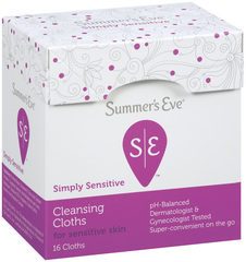 Summer's Eve Cleansing Cloths for Sensitive Skin Simply Sensitive - 16 EA