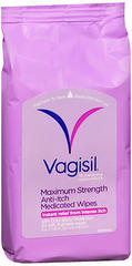 Vagisil Maximum Strength Anti-Itch Medicated Wipes - 20 EA