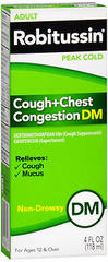 Robitussin Adult Cough + Chest Congestion DM Liquid - 4 OZ