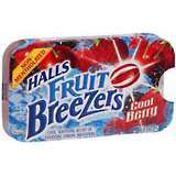 Halls Pectin Throat Drops, Non-Mentholated, Cool Berry  - 8ea