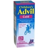 Advil Cold Liquid Oral Suspension for Ages 2-11 Years, Grape Flavor  - 4oz