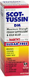 Scot-Tussin DM Maximum Strength, Clear Cough Suppressant & Cold Formula  - 4oz