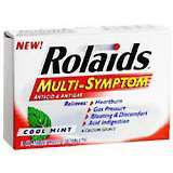 Rolaids Antacid & Antigas, Cool Mint, Tablets  - 3ea