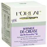 L'Oreal Dermo-Expertise WRINKLE DE-CREASE Wrinkle Corrector and Dermo-Smoother - 1.7 Ounces
