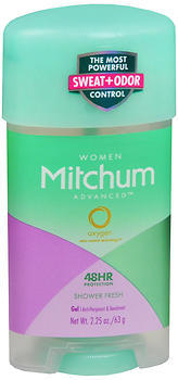 Mitchum Women Advanced Anti-Perspirant & Deodorant Gel Shower Fresh - 2.25 OZ