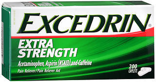 Excedrin Extra Strength Pain Reliever, Caplets - 200 count