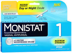 MONISTAT 1 Vaginal Antifungal Combination Pack - 1 EA