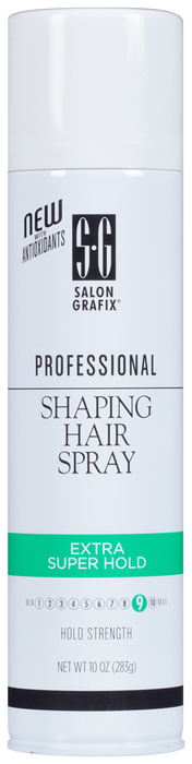 Salon Grafix Professional Shaping Hair Spray Styling Mist Extra Super Hold - 10 OZ