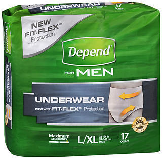 Depend for Men Underwear Maximum Absorbency L/XL - 17 EA