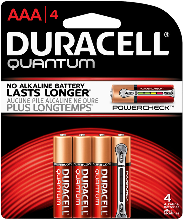 Duracell Piles Alcalines Plus AAA Pack 4