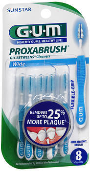 GUM Proxabrush Go-Betweens Cleaners Wide - 8 EA