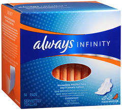 Always Infinity Flexi-Wings Pads Overnight - 14 EA