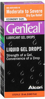 GenTeal Lubricant Gel Drops Moderate to Severe Dry Eye - 0.8333 OZ