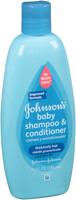 Johnson's Baby Shampoo & Conditioner for Thick/Curly Hair ...