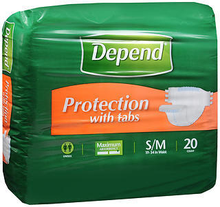 Depend Maximum Protection Brief with EasyGrip Tabs - Kimberly Clark