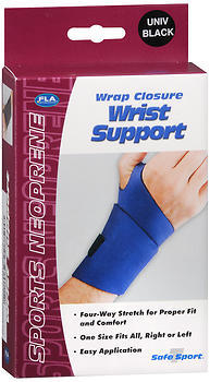 FLA ORTHOPEDICS Safe-T-Sport Wrist Support Black Universal - 1 EA