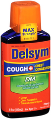 Delsym Cough + Chest Congestion DM Liquid Cherry Flavor - 6 OZ