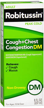 Robitussin Adult Cough+Chest Congestion DM Liquid - 8 OZ - Medshopexpress