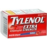 Tylenol Acetaminophen, Extra Strength, 500 mg, Geltabs  - 24ea