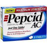Pepcid AC Acid Reducer, Maximum Strength, Tablets  - 5ea