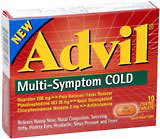Advil Multi-Symptom Cold Caplets  -  10 Caplets