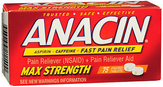 ANACIN TAB X/STR 75