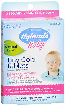 Hylands tiny best sale cold tablets safe