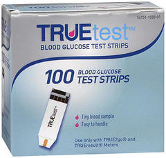 Truetest Blood Glucose Test Strips - 100 EA