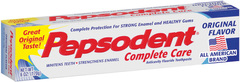 Pepsodent Complete Care Anticavity Fluoride Toothpaste Original Flavor - 6 OZ